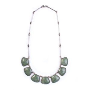 Necklace of Jade and Silver