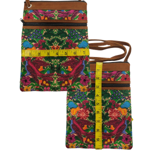 Embroidered huipil bag