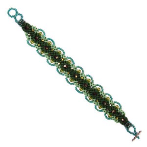 Bracelet Macramé Couronne avec Cristaux